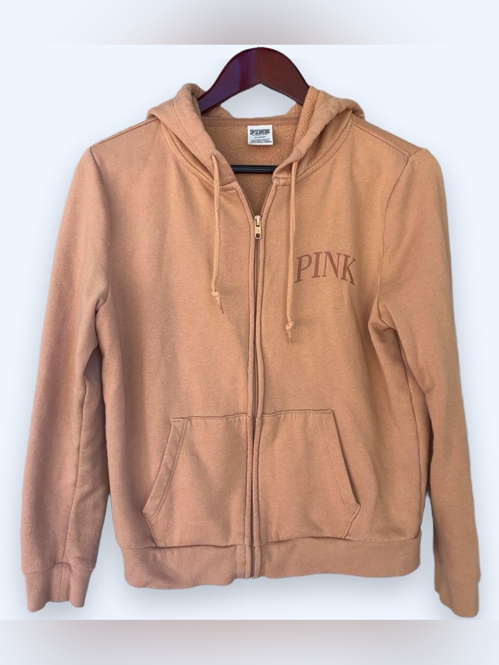 PINK Victoria's Secret Peach Zip-Up Hoodie Jacket